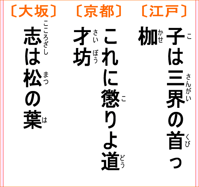 いろはかるた：第三十三番